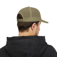 Load image into Gallery viewer, Lift Heavy Live Holy Trucker Hat