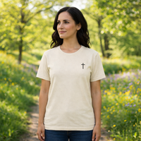 Load image into Gallery viewer, Don’t Give Up God’s Not Done Yet Christian Tee | Matthew 7:14