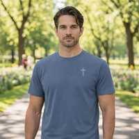 Load image into Gallery viewer, Don’t Give Up God’s Not Done Yet Christian Tee | Matthew 7:14