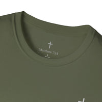 Load image into Gallery viewer, Don’t Give Up God’s Not Done Yet Christian Tee | Matthew 7:14