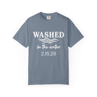 Load image into Gallery viewer, Washed in the Water Baptism Tee – Personalized Date | Acts 22:16