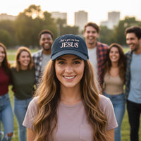 Load image into Gallery viewer, Jesus Love Trucker Cap | Faith-Based Hat for Women | Stylish Christian Cap | Perfect Gift for Easter &amp; Everyday Wear
