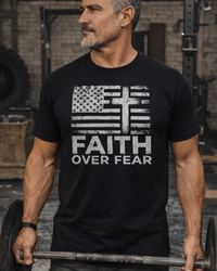 Load image into Gallery viewer, Faith Over Fear Tee- 15% off with code FAITH