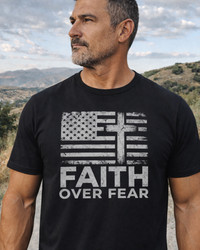 Load image into Gallery viewer, Faith Over Fear Tee- 15% off with code FAITH