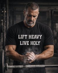 Load image into Gallery viewer, Lift Heavy Live Holy Tee